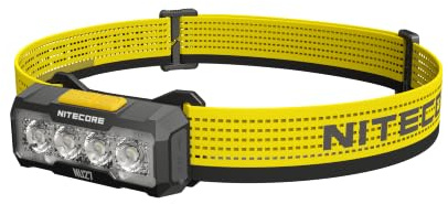 Nitecore Stirnlampe NU27, Kopflampe mit 600 Lumen, USB-C wiederaufladbar, 850 mAh Akku, für Outdoor- und Profi-Anwendungen, schwarz