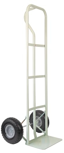 Sack Barrow Hand Truck Heavy Duty Trolley with Solid PU Wheels Durable Steel Frame Multi-Purpose Sack Truck Load Weight 240kg (Sage Green - Black Wheels)