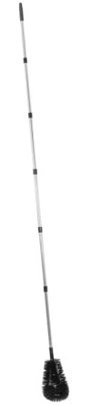 Mobestech Telescoping Gutter Cleaning Brush for Gutter Rod Gutter Clearing Tool Roof Cleaning Long Brush
