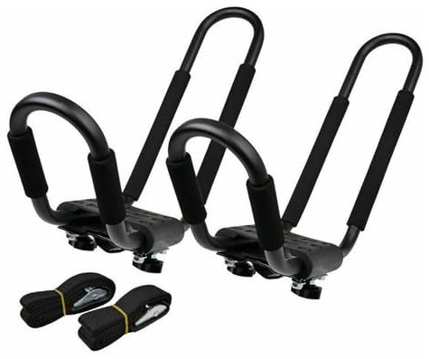 Kayak Dachträger - 2pcs Kajak -Träger für Auto, Halterung des Daches | Universalregal für Kanus, Surfbretter, Kajaks, Snowboards, Skigafeln, Auto -Top -Transporthalterungen für SUV, Limousine, LKW -Da