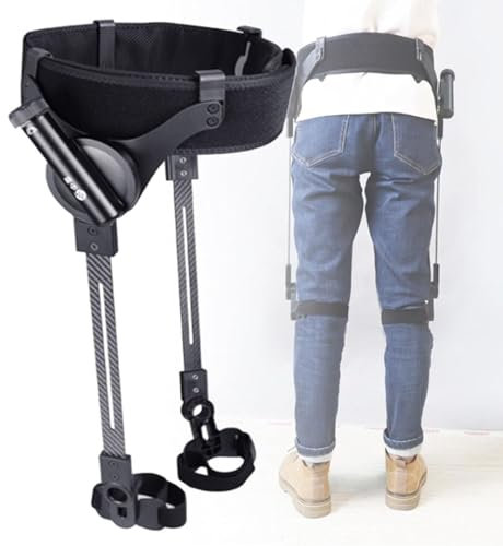 Ergonomische Gehhilfe mit elektrischer Kraft, 50% weniger Kraftaufwand, kein Aufladen erforderlich, Unterstützung der unteren Gliedmaßen, bionische Gehhilfen mit elektrischer Kraft, natürliche,M