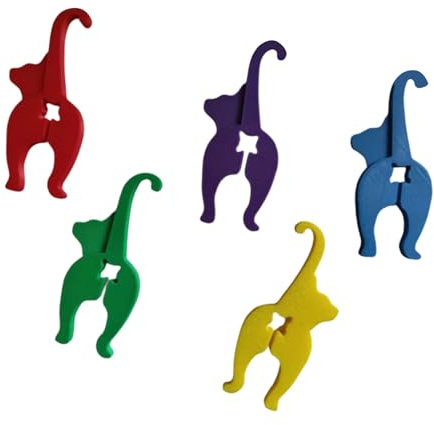 Novelty Animal Bread Clips Printed Cats/Dog Food Bag Sealer Fasteners Printed Materials for Chip Treats Cats/Dog Snacks Bag Clips