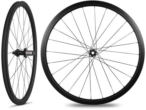 QHYRZE Carbon Mountainbike Laufradsatz 27,5/29 Scheibenbremse MTB Laufrad Ultraleichte Fahrrad Felge 24H Steckachse Vorne 15 * 100/110mm Hinten 12 * 142/148mm， 7-12s HG Kassette(110/148mm,27.5'')