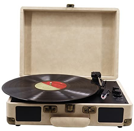 Grammofono Giradischi in vinile Fonografo Grammofono Altoparlante Regali creativi Giradischi in vinile con altoparlante(Vinyl+Bluetooth)