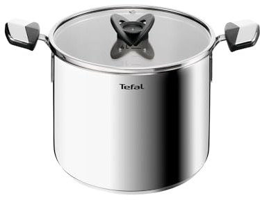 Tefal E3286145 Space Emotion Casserole à Pâtes Inox 22 cm + Couvercle Induction