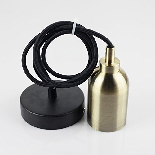 Edison Ampoule support de lampe Laiton vieilli Douille E40 Ensemble de Vert Bronze pour spot pour ampoule Edison rétro pendentif lumière murale Scone DIY