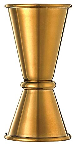 Barfly Japanese Style Jigger, Stainless Steel, Gold, 3.81 x 0.02 x 7.62 cm