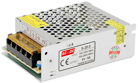 Alimentatore 5V 5A 25W Trasformatore AC 110/220V a DC 5 Volt 5 Ampere Alimentatore per LED Striscia