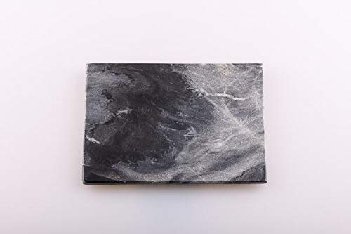 Kerzenteller Teller, 20,5 x 14 cm Naturstein, Natur, rechteckig, mit Filzgleiter