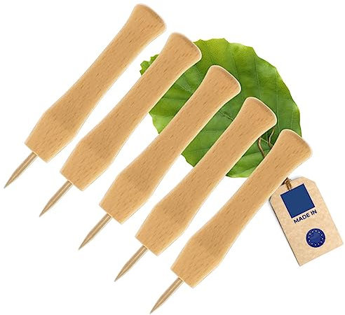 HOFMEISTER®, perforatore e perforatore, 100% Made in EU, manico in legno di faggio, 11 cm | Perforatore per lattine., 11 x 2 x 2 cm