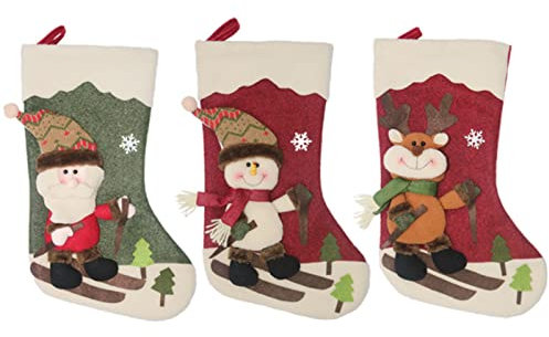 Weihnachtsstrümpfe Geschenktüte Nikolausstiefel Dekorationen Santa Anhänger Weihnachtssocken Geschenktüten Weihnachtsbaumschmuck Weihnachtssüßigkeitstüten Weihnachtsmann Schneemann Weihnachtsstrumpf