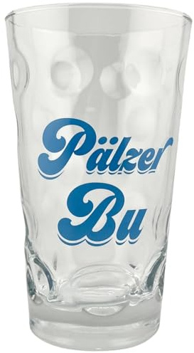 Pälzer Bu Dubbeglas 0,5 L - Das Schorleglas für einen echten Pfälzer, Pfalz Schorle Edition