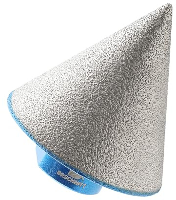 Fraise à diamant pour doigt 48 mm - BRSCHNITT Fraiseuse à diamant pour agrandir les trous existants dans la porcelaine, la céramique, le carrelage, le marbre, le granit, filetage M14 pour meuleuse d