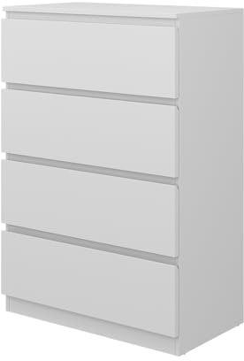 Vicco Kommode Calisto, Weiß, 70 x 102 cm | zur Aufbewahrung von Kleidung und Alltagsgegenständen