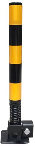 ErdBar parkplatzsperre Sicherheitspoller 1 Packungen, 19,6 Zoll hoher Pollerpfosten, 3 Ankerbolzen, für Verkehrskontrolle, Einfahrtsbarriere, Parkstange (Color : Black, Size : 23.6in*2.7in)