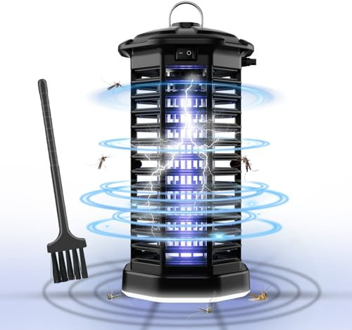 Elektrischer Insektenvernichter, Mückenvernichter mit LED-Licht, ElectricShock-Insektenlampe, mückenwirksame wasserdichte lPX4-Fliegenfalle, Mückenschutz für Küche, Wohnzimmer und Kinderzimmer