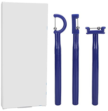 Ensemble d'exercices de pointe de langue 3 pièces, outil de levage de nettoyage d'élévation de latéralisation, ensemble d'entraînement musculaire oral, entraîneur de langue pour