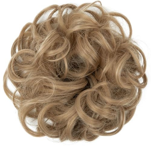 Grande Chignon Finto per Capelli, 1 Pezzi Ondulato Chignon Finto per Capelli Sintetica Coda di Cavallo Posticci per Capelli Spessi Updo per Donne, Elastico Capelli Finti Capelli Chignon Extension