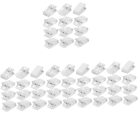 HOODANCOS 120stücke Teiliges Selbstklebende Clips Für Ausweise Fotos Und Poster Transparente Kunststoffhalter Für Namensschilder Bastelprojekte Wanddekoration Für Büro Und Zuhause