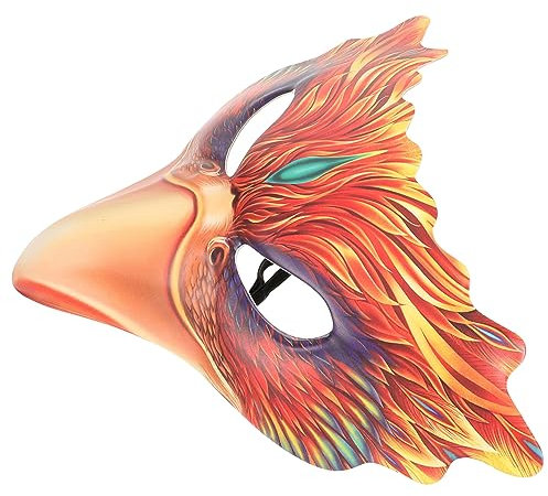 CIYODO Dekorative Vogelmaske Für Halloween Leichte Halbmaske Aus Pu Für Kostümpartys Kreative Karnevalsmaske Vielseitig Einsetzbar Bei Verkleidungen Und Festen