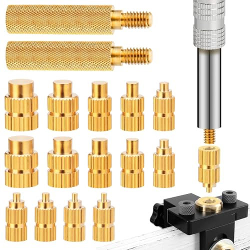 SIWOKJJO 16 punte per saldatura, ausilio per fusione, filettatura per inserti filettati M2 M2.5 M3 M4 M5 M6 M8 3D pressione accessori, set di aiuto per fusione, compatibile con 900 m T18