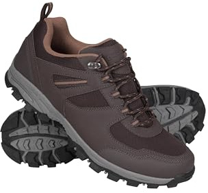 Mountain Warehouse McLeod Wide Fit Lightweight Mens Shoes Dark Brown 11