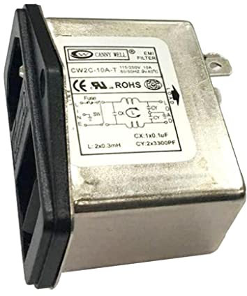 EMI RFI Filtro da rumore linea elettrica soppressore AC 250V 10A CW2C-10A-T