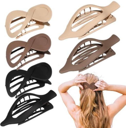 Pinzas planas para el pelo, horquillas horizontales, pinzas de plátano, accesorios para la cabeza, cómodas pinzas para el pelo para mujeres, novia, madre, esposa