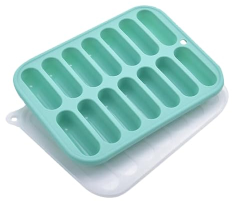 Cabilock 1 stampo in silicone per cubetti di ghiaccio e cottura multiuso, stampo fai da te per salsicce e ghiaccio, facile rilascio, design salvaspazio per uso domestico e professionale