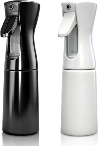 Jomdjmskes 2Pcs Spray Vide, 200ml Vaporisateur Eau, Pulvérisateur, Spray, Brumisateur Portable, Brumisateur Visage, Ultra Fine Pulvérisation Continue, Salon de Coiffure, Nettoyage, Plantes