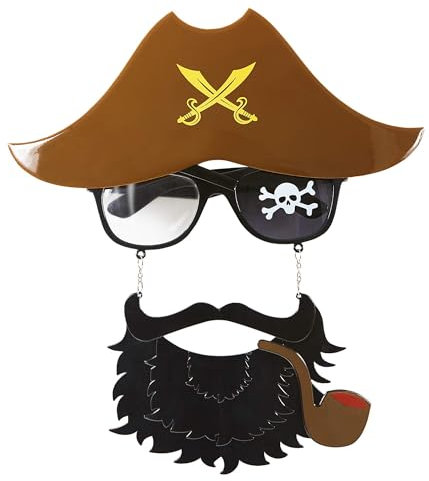 W WIDMANN MILANO Party Fashion - Gafas divertidas, artículo de broma, accesorio de disfraz, accesorio, carnaval, fiesta temática