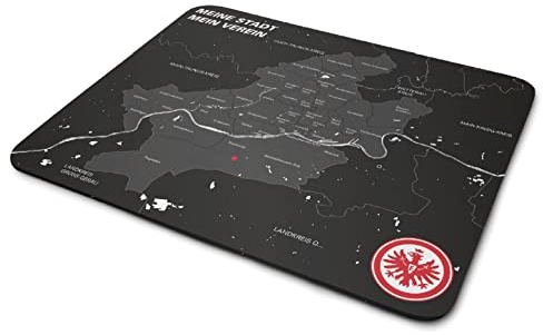 Eintracht Frankfurt Mauspad - Stadtplan - Mousepad SGE - Plus Lesezeichen Ilove Frankfurt