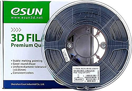 eSun FIL0130 3D Drucker Filament PETG 1,75mm 1kg GRAU SOLID
