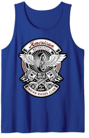 American Motorcycle Indian Bikers Club Motorrad Biker Tank Top
