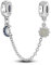 M&S Sun Moon Star Charm Sky Starry Celestial Night Safety Chain Charm Bead Pendant, 925 Sterling Silver Dangle Charm, Compatible With Pandora & European Bracelet �