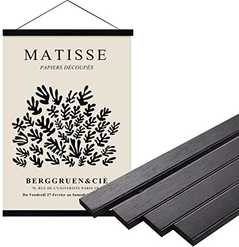 Magnetischer Holz Poster Aufhänger Rahmen DIY Teak Kiefer für Fotos Schriftrollen Bild Leinwand Gemälde Kunstwerk Magnetrahmen Wandkunst Dekor