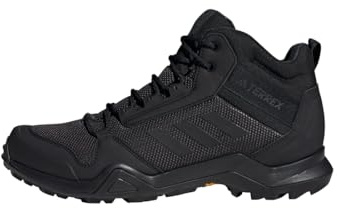 Adidas Hombre Terrex AX3 Mid Gore-Tex Hiking Shoes, Core Black/Core Black, 42 2/3 EU