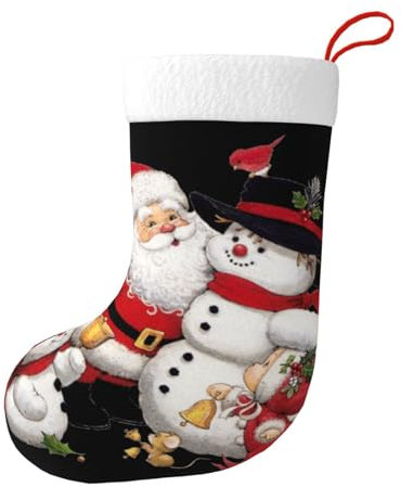 JCAKES Nikolaus Weihnachtsstrumpf Weihnachtsstrümpfe Weihnachtsschmuck Outdoor Weihnachtsstrümpfe Personalisiert