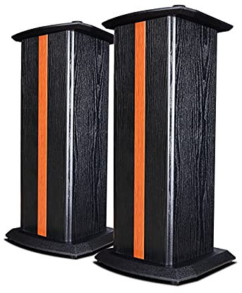 CAMBOS Pieds d'Enceintes Lot de 2 Supports d'enceintes universels, pour Satellites et Petites Enceintes de bibliothèque, pour la Maison/Bureau/Studio/théâtre (Couleur : B)