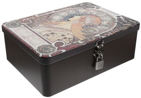 Yardenfun Box Aus Weißblech Aufbewahrungsbox Aufbewahrungsbox Aus Weißblech Stiftbatterie Leere Schokoladendose Dekorative Blechdose Keksdose Behälter Teebeutel Organizer Bargeld