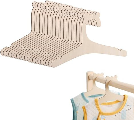 20 Stück Baby Kleiderbügel Holz, Kleiderbügel Kinder, Kinderkleiderbügel, Kinder Kleiderbügel, Kleiderbügel Baby, Kinderbügel, Babykleiderbügel, Holzbügel, Kleidung und Kleine Gegenstände für Kinder