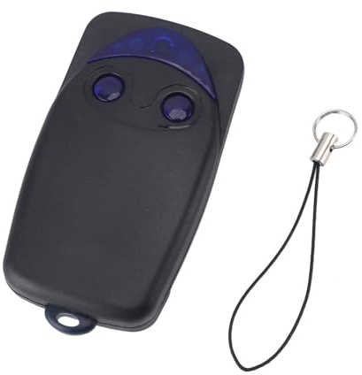 Télécommande de Porte de Garage Portable sans Fil 433,92 MHz 50-150 M, Matériau Durable, Portable et Pratique avec Batterie Sèche pour Portes à Volets Roulants (FLO2-RS)