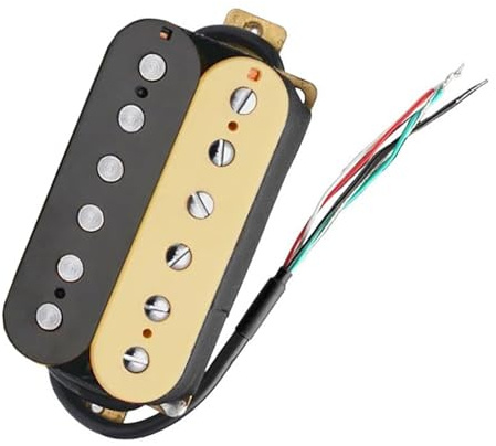 E-Gitarre Humbucker Bridge Pickup Vier Verhalten mit Schild Praktische Gitarrenteile Tonabnehmer Set
