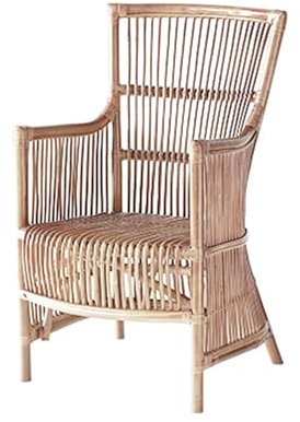 ZENY896V Rattanstuhl Rattan-Sessel, Rattan-Lounge-Stuhl, Mid-Century Modern Cane Chairs, Rattan-Akzentstuhl for Wohnzimmer, Schlafzimmer, Balkon, Terrasse Korbstuhl(02)