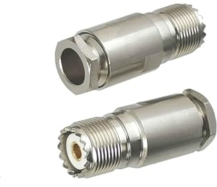 2 pz UHF SO239 Femmina Connettore Jack Morsetto RG8 LMR400 7D-FB RG213 Cavo RF Coassiale