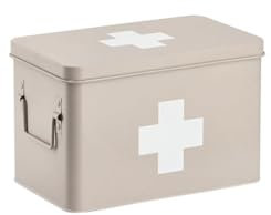 Zeller 19241 Medizinbox, Metall, beige