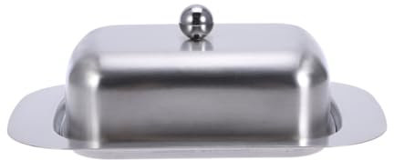 Amosfun Edelstahl Butterdose Mit Deckel Rostfrei Und Glänzend Moderne Design Mit Tadelloser Verarbeitung Butterschale Mit Abdeckung Für Frische Und Sauberkeit