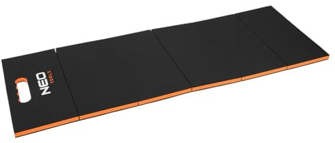 NEO TOOLS Gummimatte Eva 1200 x 400 x 23 mm, Faltbare | Mechaniker-Schutzmatte, Schutzmatten Unterlegmatte, Dreischichtige faltbare Matte, Eine Matte, Für Arbeiten unter dem Auto