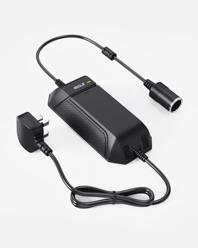 CICLE AC to DC Converter,220V to 12 Volt Power Supply,Transformer for Paddle Board Pump,Tire Inflator,Car Refrigerator,Cigarette Lighter Converter,12V Plug Adapter