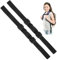 BOHUIZ 2 Pack Adjustable Backpack Chest Strap, Replacement Sternum Straps For Backpacks, Chest Strap for Backpack Secures with Snap Buckles for Outdoor Fabric Backpack Straps (Black)